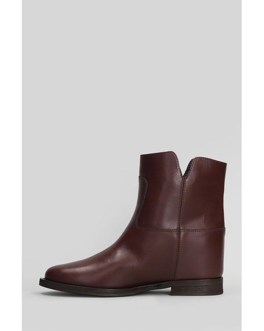 Via Roma 15 Brown Ankle Boots Inside Wedge