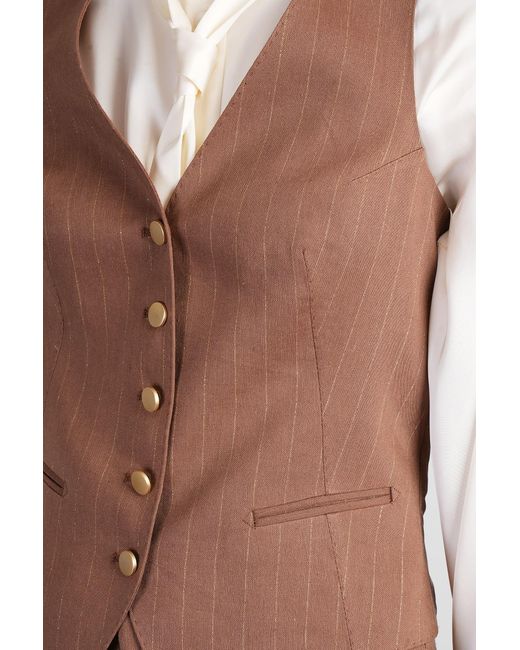 Tagliatore Brown Giselle Vest