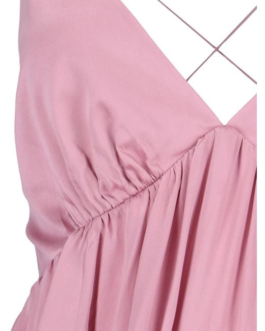 Zimmermann Pink Crossed Maxi Dress
