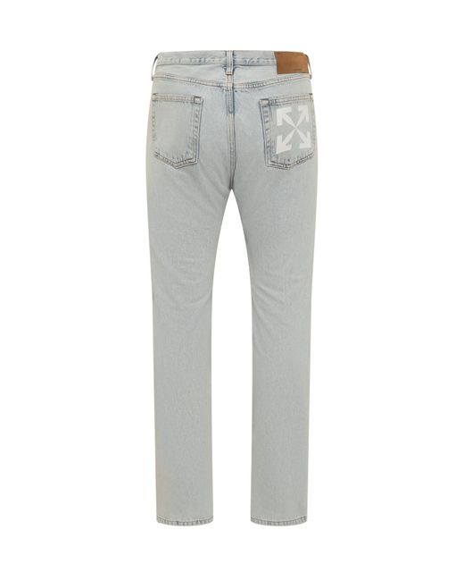 Off-White c/o Virgil Abloh Gray Single Arrow Jeans for men