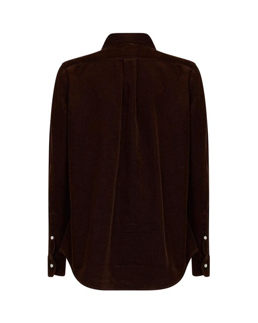 Polo Ralph Lauren Brown Shirt Classic-Fit Corduroy Cotton
