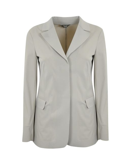 Max Mara Gray Gelada Jersey Jacket