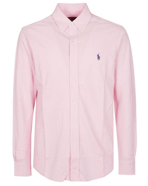 Polo Ralph Lauren Pink Long Sleeve Shirt for men