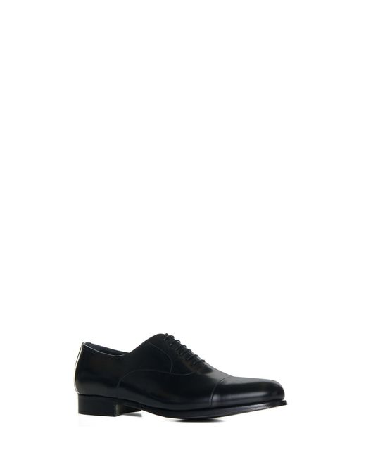 D 40 White Leather Oxford Shoes for men