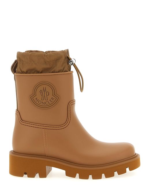 Moncler Brown 'Kickstream' Rain Boots