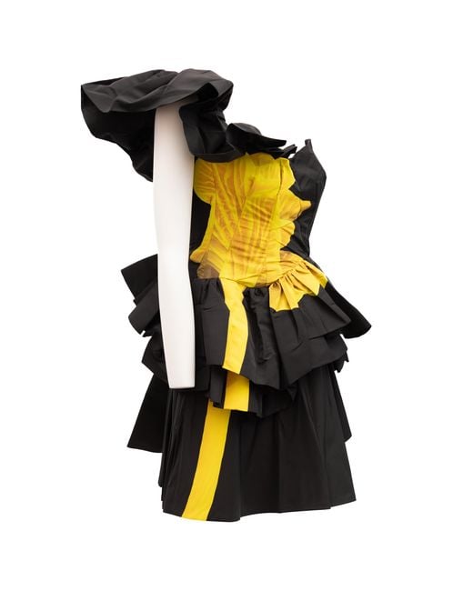 McQueen Black Dress With Details
