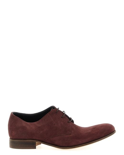 Julianne Brown Suede Lace-Up Derby Shoe