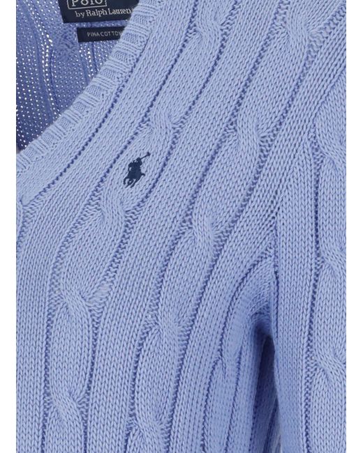 Ralph Lauren Blue Pony Sweater