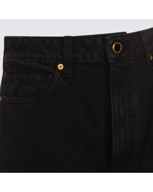 Khaite Black Cotton Jeans