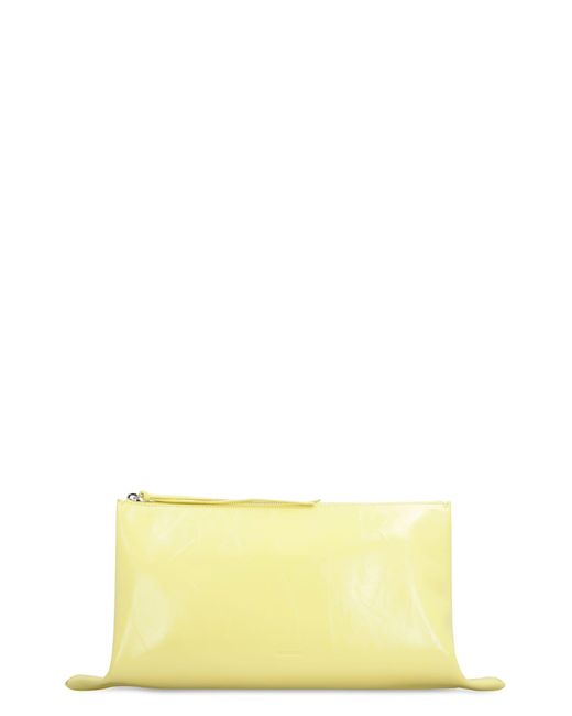 Jil Sander Yellow Leather Clutch