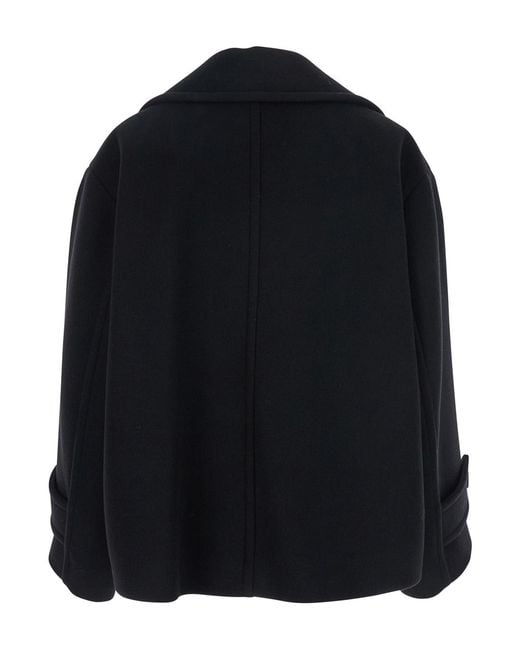 Chloé Black Ma96 Wool Polyamide Outerwear