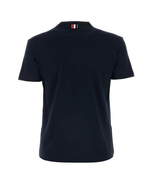 Thom Browne Black Cotton T-Shirt