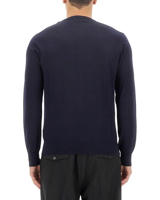 Ballantyne Blue Wool Pullover for men
