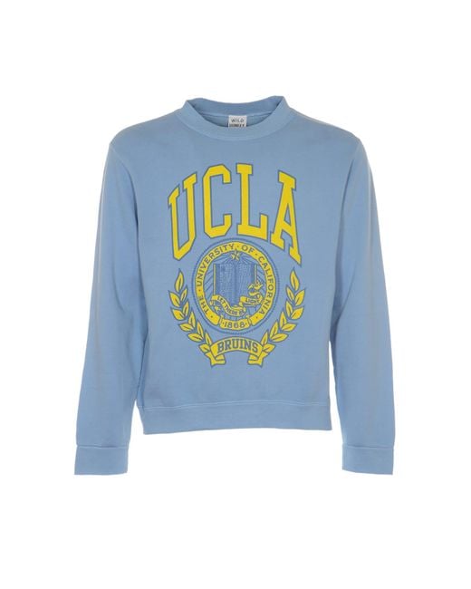 WILD DONKEY Blue Ucla Sweatshirt for men