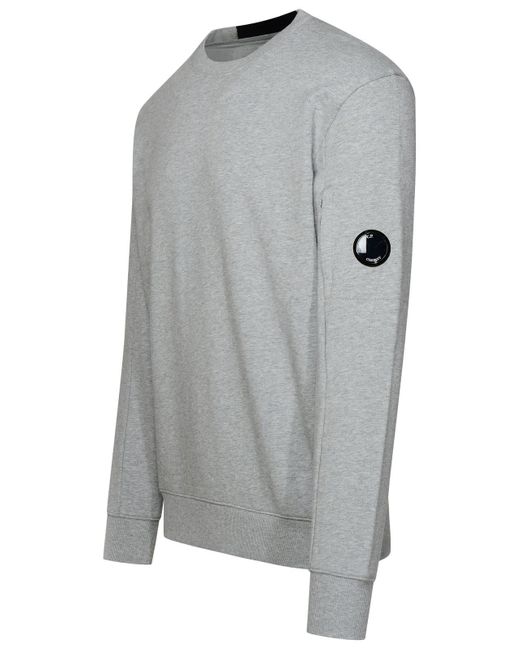 C P Company Gray Heavyweight Lens Sweatshirt for men