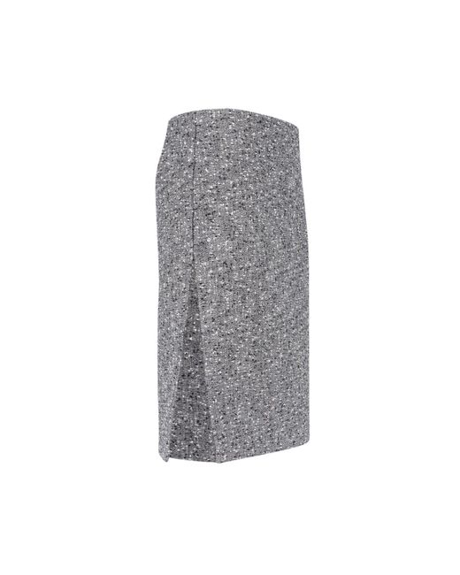 Gucci Gray Midi Skirt