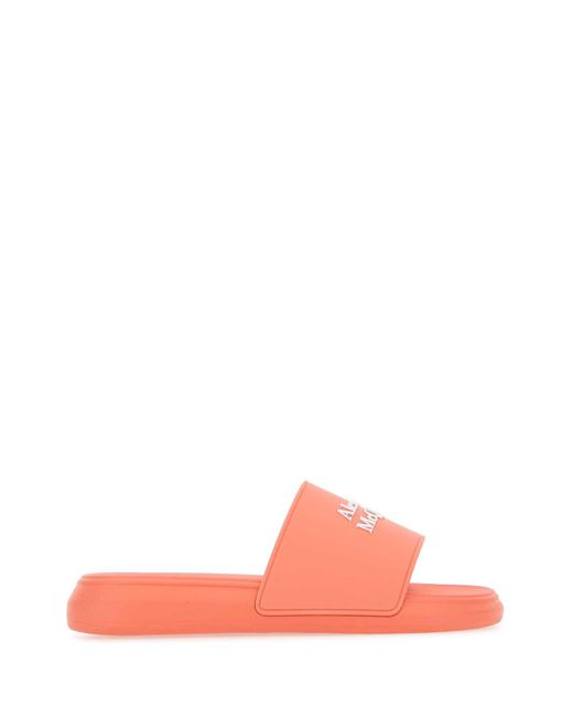 Alexander McQueen Orange Slippers