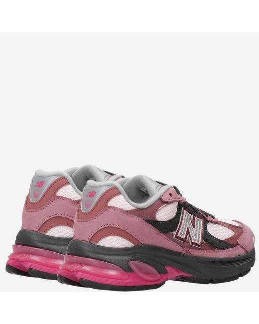 New Balance Pink Sneakers Leather-Mesh Leather/Synthetic/Mesh Trainers