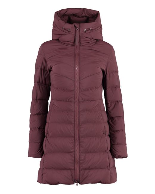 Canada Goose Purple Hooded Techno Fabric Down Jacket