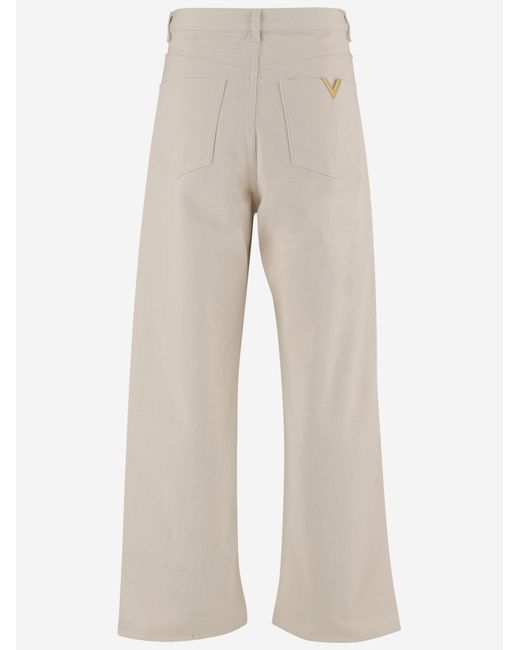 Valentino Natural Cotton Jeans for men
