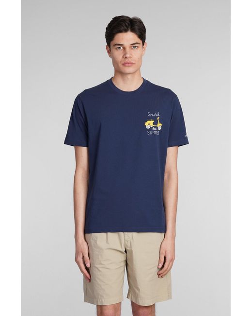 Mc2 Saint Barth Blue Tshirt T-Shirt for men