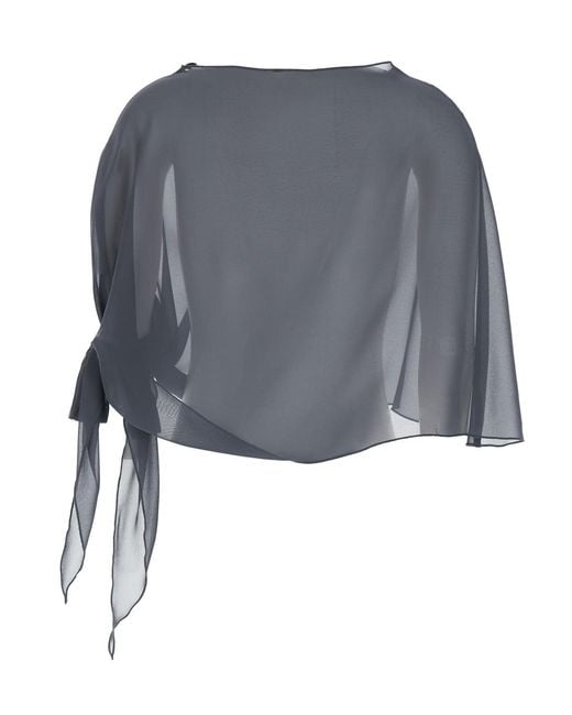 Le Plain Gray Stole With Side Knot