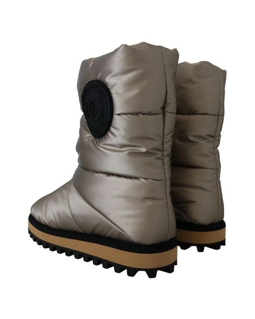 Dolce & Gabbana Brown Polyester Ankle Boots for men