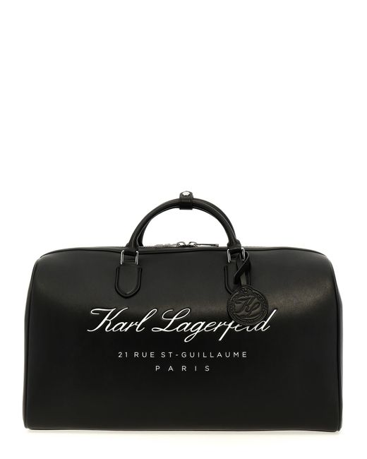 Karl Lagerfeld Hotel Karl Travel Bag in Black Lyst
