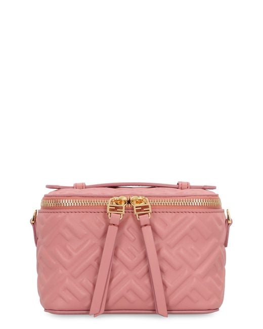 Fendi Pink Vanity Leather Mini Bag