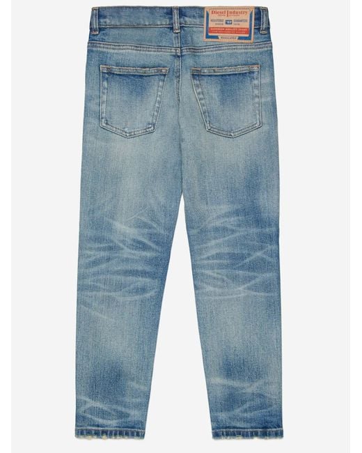 DIESEL Blue Stretch Cotton Jeans for men