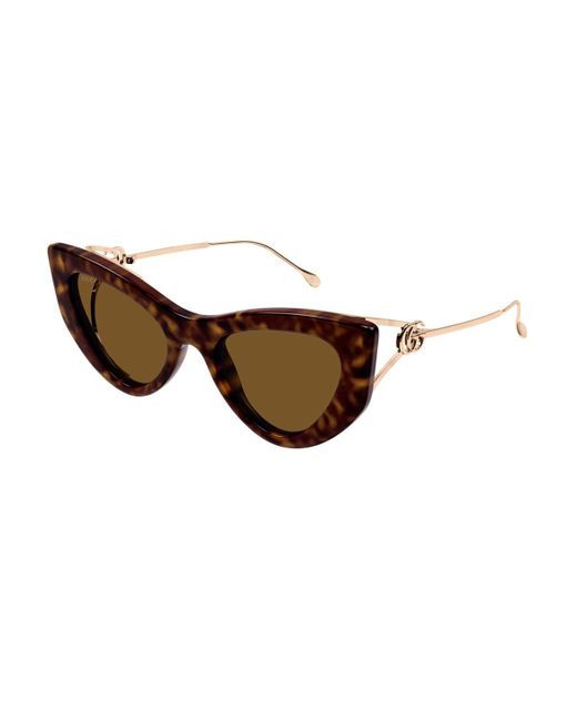 Gucci Brown Cat-eye Frame Sunglasses