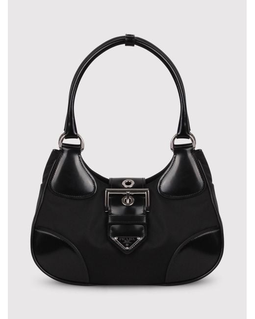 Prada Black Re-Edition 2002 Moon Bag