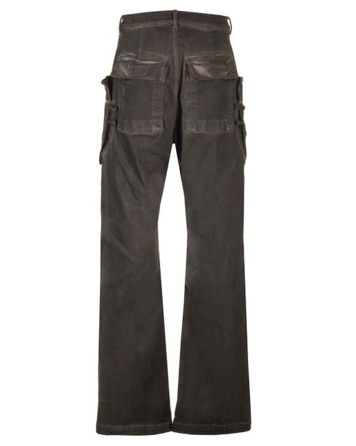 Rick Owens Gray Stefan Low-rise Cargo Jeans for men