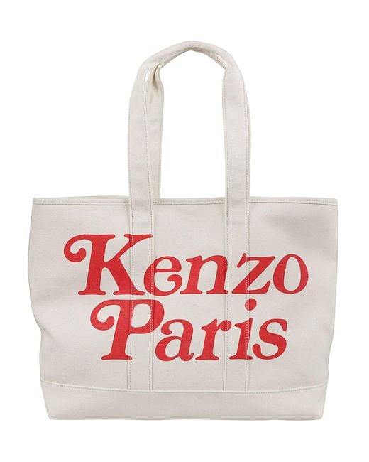 KENZO Utility Tote in White for Men Lyst UK