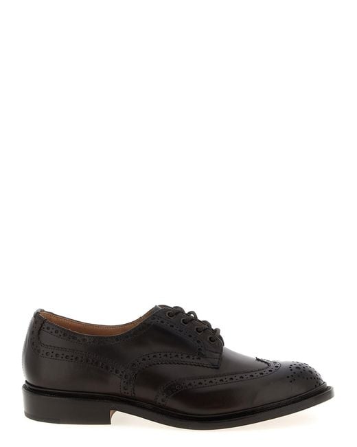 Tricker's Black Bourton Lace Up Shoes for men