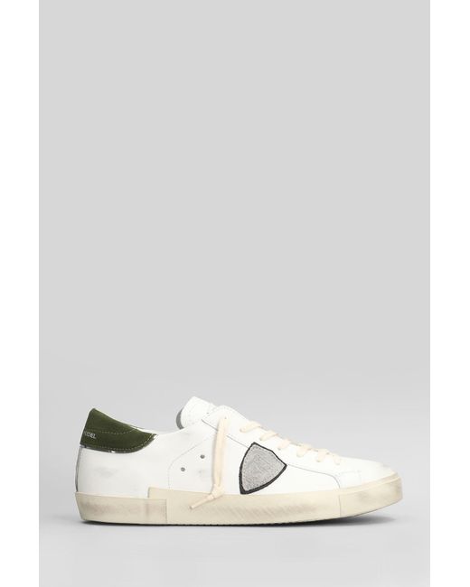 Philippe Model White Prsx Low Sneakers for men