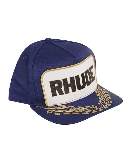 Rhude Blue Formula Logo-print Hat for men