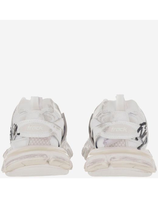 Balenciaga Metallic Sneakers Track Signature Polyurethane Trainers