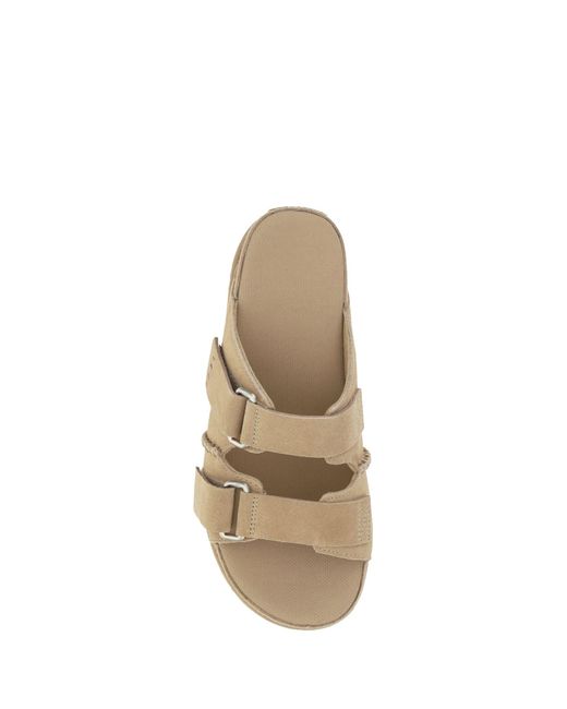 Ugg White Goldenstar Hi Slide Sandals
