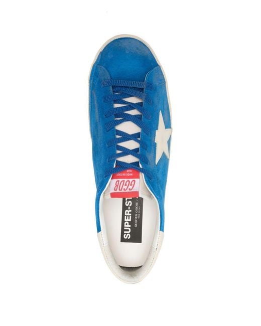 Golden Goose Deluxe Brand Blue Super-Star Sneakers for men