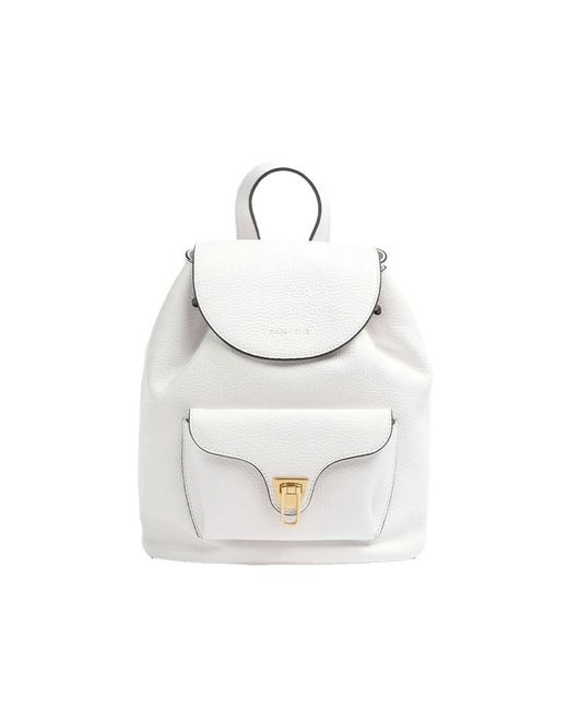 Coccinelle White Beat Soft Backpack