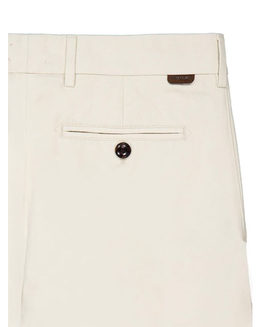 Tom Ford White Trousers Cotton for men