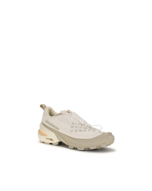 MM6 by Maison Margiela White Polyester Athletic Sneakers for men