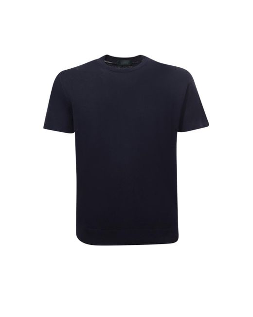 Zanone Blue T-Shirt for men
