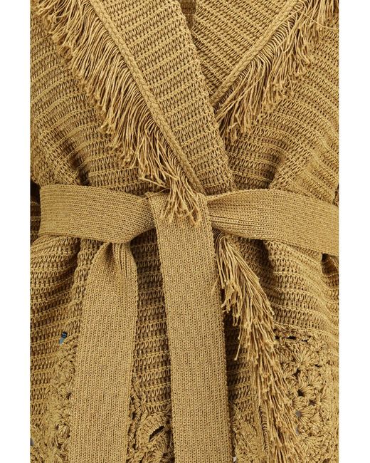 Alanui Metallic Island Memories Cardigan Polyester; Cotton