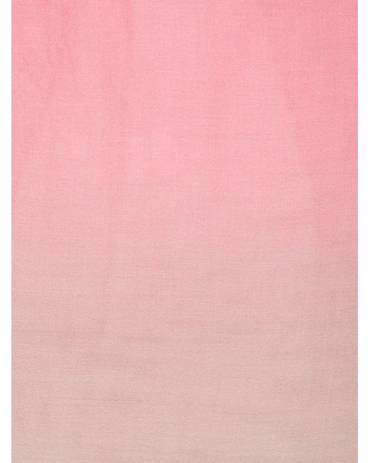 Kiton Pink Scarf Wool