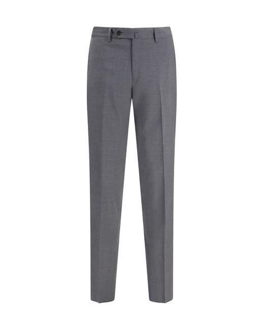 Germano 1952 Gray Trousers Tokyo Fit Fleece Wool (Ovis Aries) for men