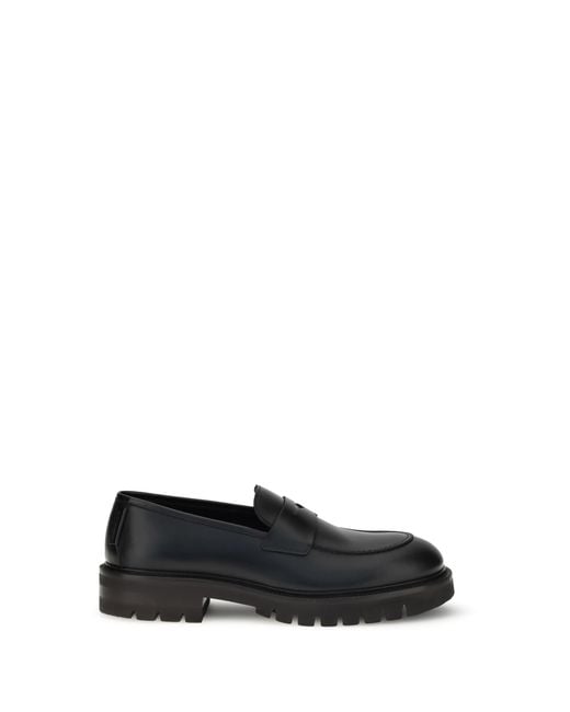 Ferragamo Black Penny Loafers for men