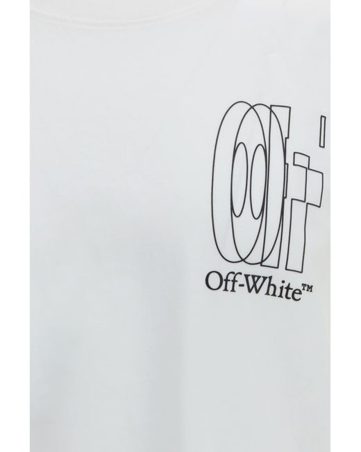 Off-White c/o Virgil Abloh White Big Double Arrow T-Shirt Cotton T-Shirts for men