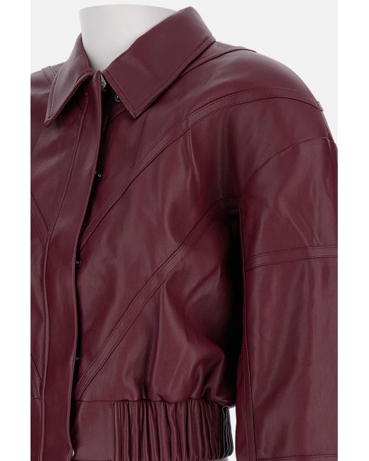 ROTATE BIRGER CHRISTENSEN Red Bomber Jacket